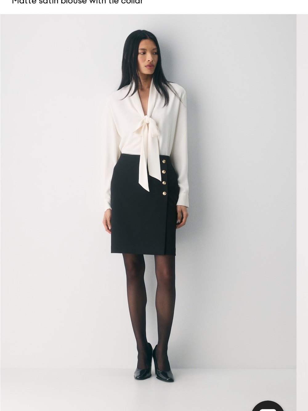 Aritzia Babaton Hestia White Blouse